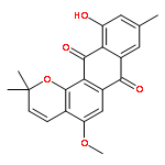 11-hydroxy-5-methoxy-2,2,9-trimethyl-2H-anthra-[1,2-b]pyran-7,12-dione