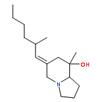 (6Z,8S,8aS)-8-methyl-6-[(2R)-2-methylhexylidene]octahydroindolizin-8-ol