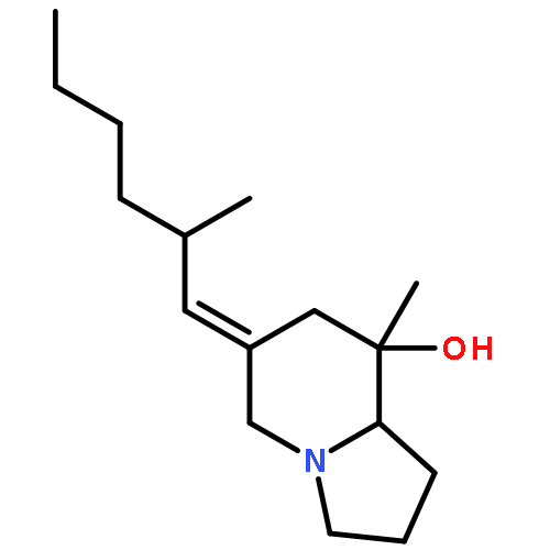 (6Z,8S,8aS)-8-methyl-6-[(2R)-2-methylhexylidene]octahydroindolizin-8-ol