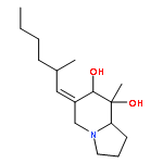 (6E,7R,8R,8aS)-8-methyl-6-[(2R)-2-methylhexylidene]octahydroindolizine-7,8-diol