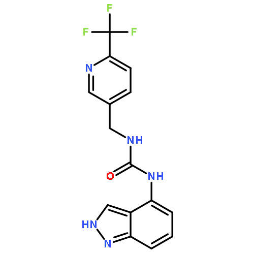 Urea, N-1H-indazol-4-yl-N'-[[6-(trifluoromethyl)-3-pyridinyl]methyl]-