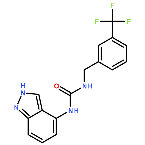 UREA, N-1H-INDAZOL-4-YL-N'-[[3-(TRIFLUOROMETHYL)PHENYL]METHYL]-