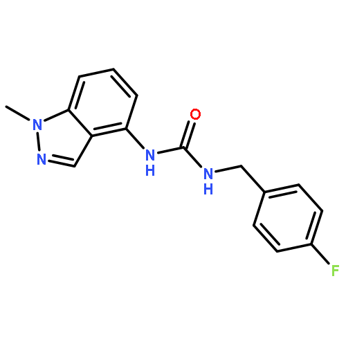 Urea, N-[(4-fluorophenyl)methyl]-N'-(1-methyl-1H-indazol-4-yl)-