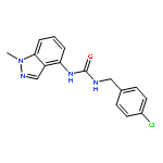 UREA, N-[(4-CHLOROPHENYL)METHYL]-N'-(1-METHYL-1H-INDAZOL-4-YL)-