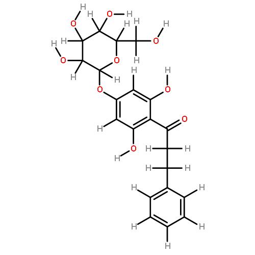 4'-O-beta-Glucopyranoside-3-Phenyl-1-(2,4,6-trihydroxyphenyl)-1-propanone