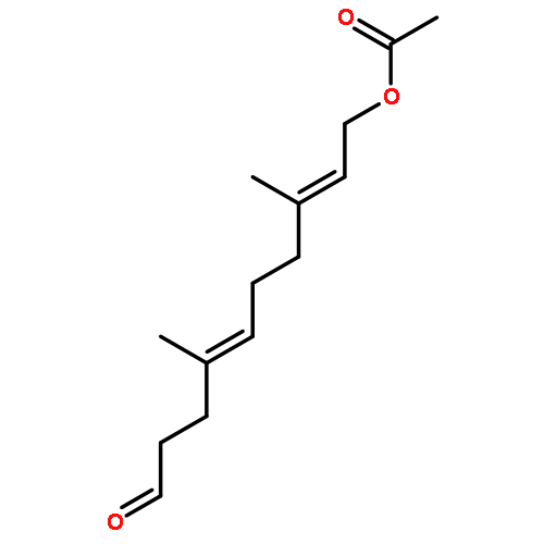 4,8-Decadienal, 10-(acetyloxy)-4,8-dimethyl-, (E,E)-