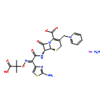 Pyridinium,1-[[(6R,7R)-7-[[(2Z)-2-(2-amino-4-thiazolyl)-2-[(1-carboxy-1-methylethoxy)imino]acetyl]amino]-2-carboxy-8-oxo-5-thia-1-azabicyclo[4.2.0]oct-2-en-3-yl]methyl]-,inner salt, sodium salt (1:1)