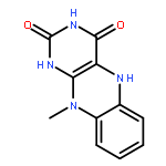 Benzo[g]pteridine-2,4(1H,3H)-dione, 5,10-dihydro-10-methyl-