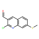 3-Quinolinecarboxaldehyde, 2-chloro-7-(methylthio)-