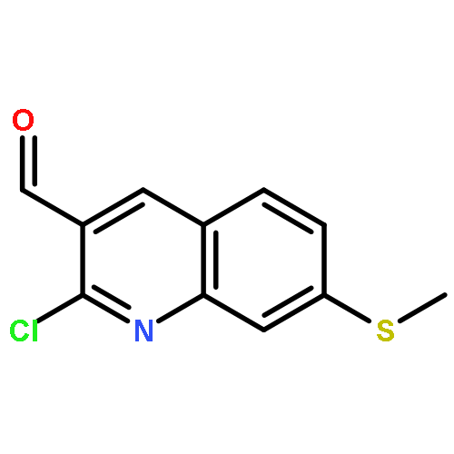 3-Quinolinecarboxaldehyde, 2-chloro-7-(methylthio)-