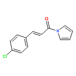 1H-Pyrrole, 1-[(2E)-3-(4-chlorophenyl)-1-oxo-2-propenyl]-