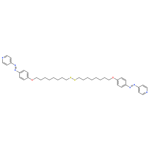 PYRIDINE, 4,4'-[DITHIOBIS(8,1-OCTANEDIYLOXY-4,1-PHENYLENEAZO)]BIS-