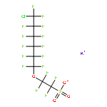 2-[(6-CHLORO-1,1,2,2,3,3,4,4,5,5,6,6-DODECAFLUOROHEXYL)OXYL]-1,1,2,2-TETRAFLUOROETHANESULFONIC ACID,POTASSIUM SALT 