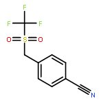 BENZONITRILE, 4-[[(TRIFLUOROMETHYL)SULFONYL]METHYL]-