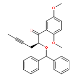 4-Hexyn-1-one, 1-(2,5-dimethoxyphenyl)-2-(diphenylmethoxy)-, (2S)-