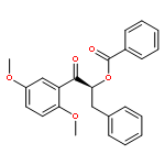 1-Propanone, 2-(benzoyloxy)-1-(2,5-dimethoxyphenyl)-3-phenyl-, (2S)-