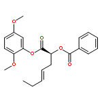 4-Heptenoic acid, 2-(benzoyloxy)-, 2,5-dimethoxyphenyl ester, (2S,4E)-