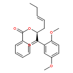 4-HEPTEN-1-ONE, 2-(BENZOYLOXY)-1-(2,5-DIMETHOXYPHENYL)-, (2S,4E)-