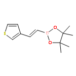 (E)-4,4,5,5-TETRAMETHYL-2-(2-(THIOPHEN-3-YL)VINYL)-1,3,2-DIOXABOROLANE 