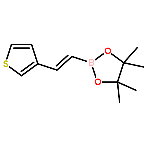 (E)-4,4,5,5-TETRAMETHYL-2-(2-(THIOPHEN-3-YL)VINYL)-1,3,2-DIOXABOROLANE 