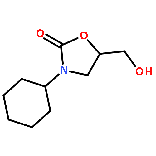 2-Oxazolidinone, 3-cyclohexyl-5-(hydroxymethyl)-