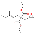 PROPANEDIOIC ACID, (3-METHYL-2-PENTENYL)(OXIRANYLMETHYL)-, DIETHYL ESTER