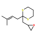 1,3-Dithiane, 2-(3-methyl-2-butenyl)-2-(oxiranylmethyl)-