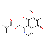 (7-METHOXY-6-METHYL-5,8-DIOXOISOQUINOLIN-1-YL)METHYL (E)-2-METHYLBUT-2-ENOATE 