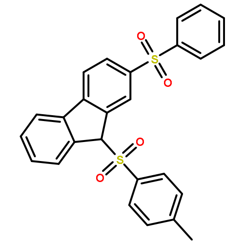 9H-Fluorene, 9-[(4-methylphenyl)sulfonyl]-2-(phenylsulfonyl)-