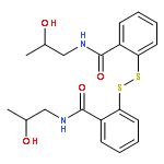 N-(2-HYDROXYPROPYL)-2-[[2-(2-HYDROXYPROPYLCARBAMOYL)PHENYL]DISULFANYL]BENZAMIDE 