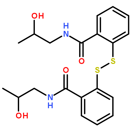 N-(2-HYDROXYPROPYL)-2-[[2-(2-HYDROXYPROPYLCARBAMOYL)PHENYL]DISULFANYL]BENZAMIDE 