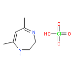 5,7-DIMETHYL-2,3-DIHYDRO-1H-1,4-DIAZEPINE;PERCHLORIC ACID 