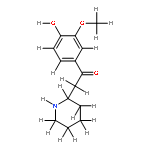 (+-)-1-(4-Hydroxy-3-methoxy-phenyl)-2-[2]piperidyl-aethanon