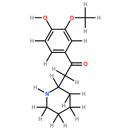 (+-)-1-(4-Hydroxy-3-methoxy-phenyl)-2-[2]piperidyl-aethanon