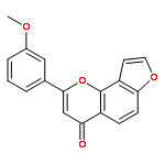 4H-Furo[2,3-h]-1-benzopyran-4-one, 2-(3-methoxyphenyl)-