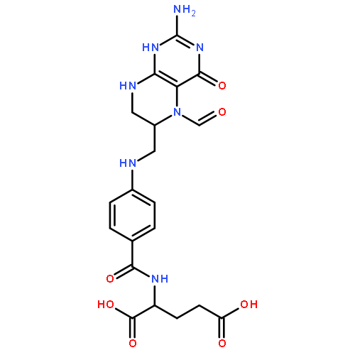 N-[4-({[(6R)-2-amino-5-formyl-4-oxo-1,4,5,6,7,8-hexahydropteridin-6-yl]methyl}amino)benzoyl]-L-glutamic acid