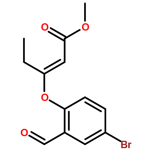 METHYL 3-(4-BROMO-2-FORMYLPHENOXY)PENT-2-ENOATE 