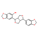 1,3-Benzodioxol-5-ol,6-[(1S,3aR,4S,6aR)-4-(1,3-benzodioxol-5-yl)tetrahydro-1H,3H-furo[3,4-c]furan-1-yl]-