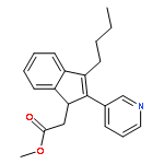 1H-INDENE-1-ACETIC ACID, 3-BUTYL-2-(3-PYRIDINYL)-, METHYL ESTER