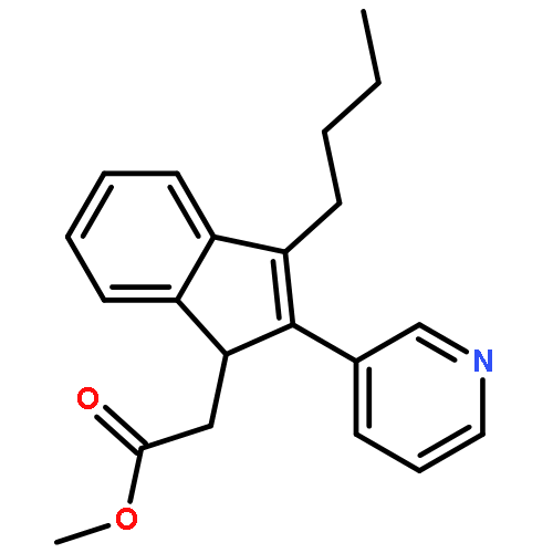 1H-INDENE-1-ACETIC ACID, 3-BUTYL-2-(3-PYRIDINYL)-, METHYL ESTER