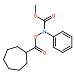 CARBAMIC ACID, [(CYCLOHEPTYLCARBONYL)OXY]PHENYL-, METHYL ESTER