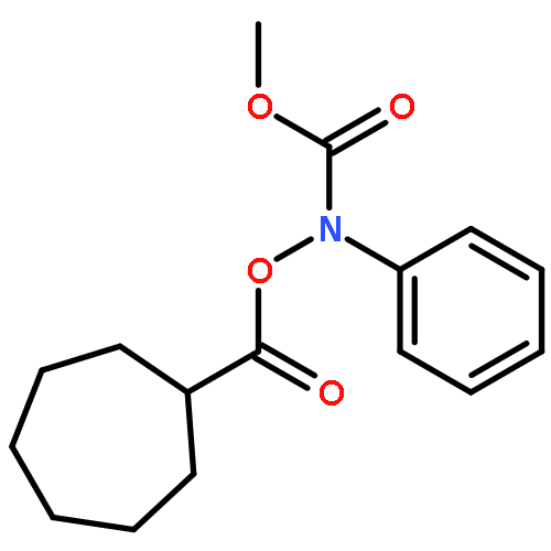 CARBAMIC ACID, [(CYCLOHEPTYLCARBONYL)OXY]PHENYL-, METHYL ESTER