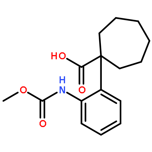 CYCLOHEPTANECARBOXYLIC ACID, 1-[2-[(METHOXYCARBONYL)AMINO]PHENYL]-