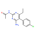 N-[4-AMINO-5-(4-CHLOROPHENYL)-6-ETHYLPYRIMIDIN-2-YL]ACETAMIDE 