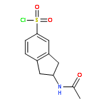 1H-INDENE-5-SULFONYL CHLORIDE, 2-(ACETYLAMINO)-2,3-DIHYDRO-