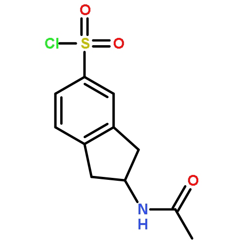 1H-INDENE-5-SULFONYL CHLORIDE, 2-(ACETYLAMINO)-2,3-DIHYDRO-