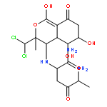 (5S)-5-amino-N~2~-[(3S,4S,5S,6S)-3-(dichloromethyl)-1,5,6-trihydroxy-3-methyl-8-oxo-4,4a,5,6,7,8-hexahydro-3H-isochromen-4-yl]-4-oxo-L-norleucinamide