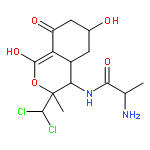 N-[(3S,4R,4aR,6S)-3-(dichloromethyl)-1,6-dihydroxy-3-methyl-8-oxo-4,4a,5,6,7,8-hexahydro-3H-isochromen-4-yl]-L-alaninamide