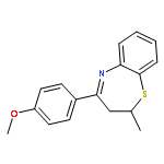 1,5-BENZOTHIAZEPINE, 2-METHYL-4-(4-METHOXYPHENYL)-2,3-DIHYDRO- 