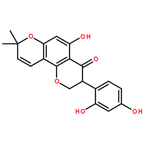 3-(2,4-DIHYDROXYPHENYL)-5-HYDROXY-8,8-DIMETHYL-2,3-DIHYDROPYRANO[2,3-H]CHROMEN-4-ONE 